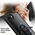 CaseUp Apple iPhone SE 2022 Kılıf Ring Tough Holder Siyah 4